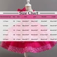 thumbnail image 3 of Miluxas Girls Birthday Dress Sequin Tiered Tulle Tutu Party Flower Girl Wedding Toddler Pageant formal Prom Gown Hot Pink 2 Years, 3 of 3