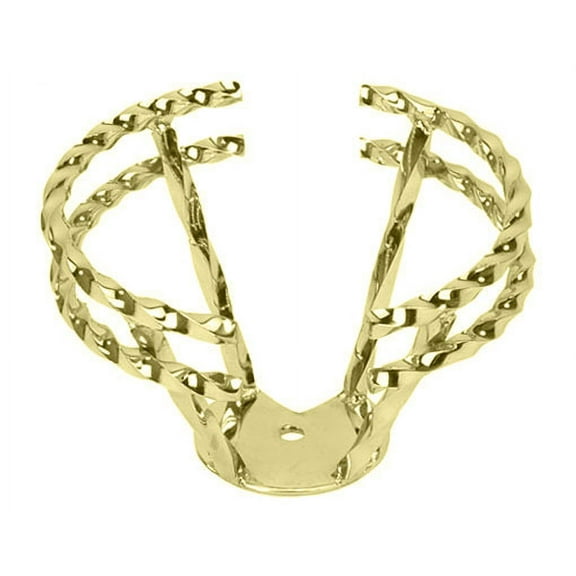 bike HALF DOUBLE TWISTED STRAIGHT STEERING WHEEL GOLD.