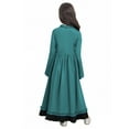 thumbnail image 2 of iiniim Big Girls Medieval Princess Dress Renaissance Gothic Vampire Queen Bell Long Sleeve Party Gown Green 12, 2 of 7