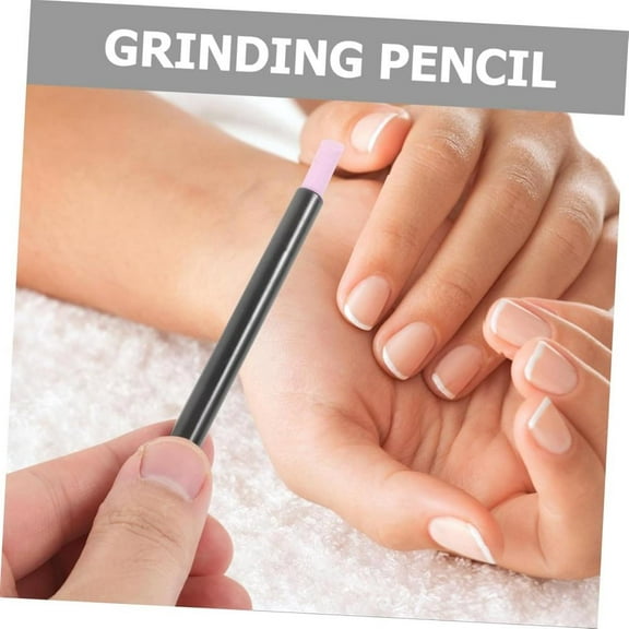 Polished Stone Nail File Tool Cuticle Remover Trimmer Washable Manicure Pedicure Pen Beauty Salon Makeup Tool