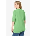 thumbnail image 2 of Woman Within Plus Size Lightweight Short Sleeve V-Neck Cardigan, 2 of 3