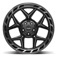 thumbnail image 2 of 4PLAY Wheels 4P55 20 Inch Rim Fits 5x127 & 5x139.7 20x10 Gloss Black Brushed with Tinted Clear (1), 2 of 5