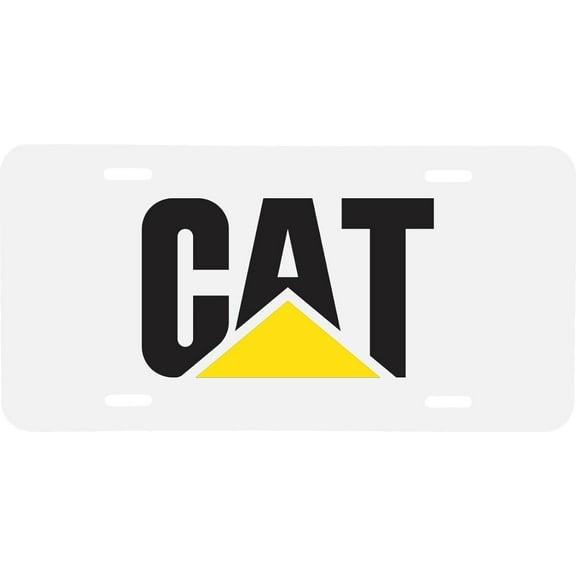 Metal License Plates For Cat For Caterpillar For White Background License Plate Vehicle Auto Vehicle Tag Truck Tractor Trailer Semi Design-Tf-86-22