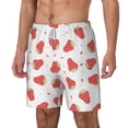 thumbnail image 2 of Xecao Hand Drawn Strawberry for Men's Swimming Trunks Swim Trunks Quick Dry Swim Shorts with Mesh Lining Funny Swimwear Bathing Suits, 2 of 9