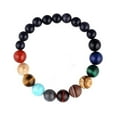 thumbnail image 1 of Zeeyh Unquie Solar System Eight Planet Themed Natural Stone Beaded Bracelet, 1 of 9