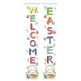 thumbnail image 2 of HongHeng Easter Porch Banner Bunny Egg Flower Party Front Door Sign Wall Hanging Spring Decorations and Supplies for Home office Farmhouse Holiday Decor, 2 of 3