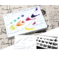 thumbnail image 4 of LEEYNEER Rectangular Palette White Watercolor Palette Ripple Painting Palette Ceramic Palette, 4 of 6