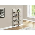 thumbnail image 5 of Monarch Specialties Bookshelf, Bookcase, 4 Tier, 48"H, Office, Bedroom, Brown Laminate, Black Metal, 5 of 12