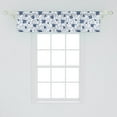 thumbnail image 2 of Ambesonne Nautical Window Valance, Boat on Ocean Journey, 42" x 12", Blue and White, 2 of 3