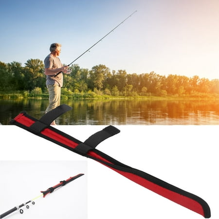 Fyydes 2pcs Nylon Rod Tip Protector Cover Fishing Pole Strap