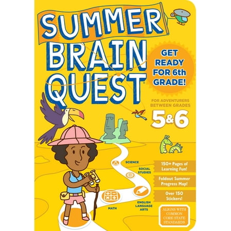 5 Paperback Books - Summer Brain Quest: Between Grades 5 & 6 - Paperback