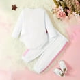 thumbnail image 4 of YunPes Girls Outfit Baby "I Love Mommy" "I Love Daddy" Long Sleeve Bodysuit and Pants, 4 of 7