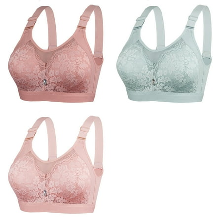 LLYWEY Padded Bralette Discounts Sleep Bras Women Plus Size Ladies Lace Bra Style-906 Women Multiway Bra Feature Adult Female Everyday Sports Bras Red-1 38B