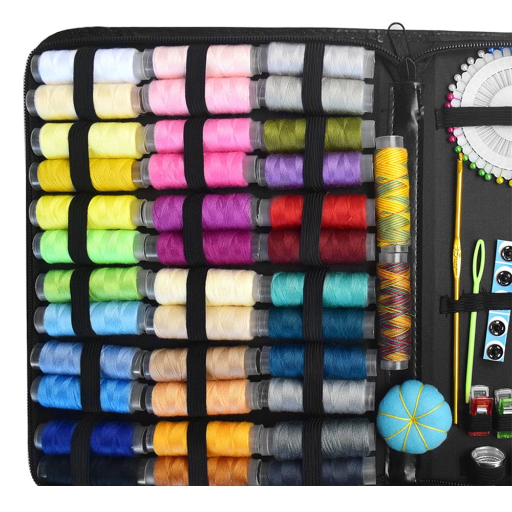 Sewing Kit for Adults Beginner Traveller, 183 Large Premium Sewing Supplies and Accessories with 38 XL Thread Spools - Needle and Thread Kit Products for Quick Repairs