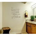 thumbnail image 3 of Taste Your Words Before You Spit Them Out Vinyl Letters Decals Wall Stickers Inspirational Quote 18x23-Inch Tumbleweed, 3 of 5