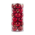thumbnail image 2 of 24 Uds. de adornos de bolas de Navidad, adornos navideños, gotas colgantes ligeras decorativas para recuerdo de fiesta, Hotel de Acción de Gracias Rojo BLESIY Bola colgante, 2 of 7