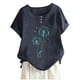 thumbnail image 2 of Fiudx Camisetas para Mujer Blusas con Estampado Informal para Mujer, Camisas con Botones, Camisetas de Manga Corta con Cuello Redondo, 2 of 4