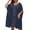 Dark Blue, variant on Beach Cover Up Swim Suits for Women 2025 Stylish Plus Size Pullover Viscose Swimwear Cover-Up for Women - Comfortable Mid-Length Sleeve Dress for Versatile Wear