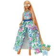 thumbnail image 1 of Barbie Extra Fancy Poupée, robe 2 pièces florale, animal, 3+ ans, 1 of 5