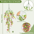thumbnail image 3 of Flores colgantes artificiales TURNMEON de 79 cm resistentes a los rayos UV, 4 piezas, 3 of 9