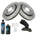 thumbnail image 2 of TRQ Rotor & Brake Pad Ceramic Kit Front LH RH w/Chemicals BKA17925 Fits select: 2010-2017 FORD F150, 2010-2017 FORD EXPEDITION, 2 of 6