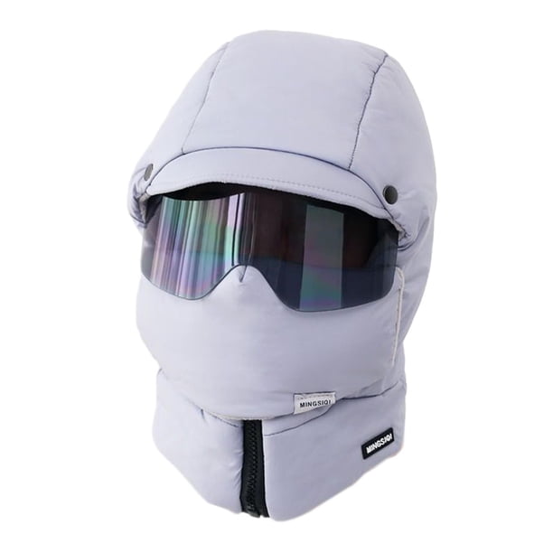 Gorro de invierno Yinane Gorro pasamontañas Clima frío Cálido para motocicleta senderismo ciclismo Azul claro