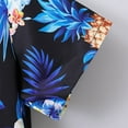 thumbnail image 3 of WOYY Toddler Boys Hawaii Outfits Tropical Print Short Sleeve Shirt Shorts Set, Sizes 2-3T, 3 of 5