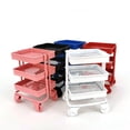 thumbnail image 4 of Ywmsfl for Doll Furniture Iron 3 Trolley Storage Rack for Doll House Kitchen Furniture with Accessories Supplies Decoration Accessories, 4 of 9