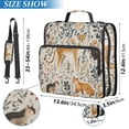 thumbnail image 2 of FORMRS Zipper Binder with Shoulder Strap 2-inch Ring 500 Sheet Capacity File Bag, Animals in A Forest Pattern, 2 of 5