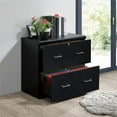 thumbnail image 2 of Alpine 2-Drawer Engineered Wood Lateral File with Lockdowel  in Black Finish, 2 of 12