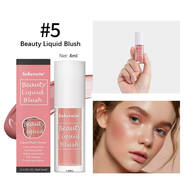 Mareep Blush Creamy Cheek Color Cheek Tint Cheek RougeLight and Transparent Liquidpowder Blusher Creates Natural Color 4ml