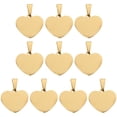 thumbnail image 1 of 10pcs encantos en forma de corazón DIY colgante colgante para la fabricación de joyería hecha a mano, 1 of 6