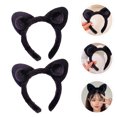 thumbnail image 4 of MasteelfCA 2pcs Car Ears Hairband Cat Ears Hard Hairband Hard Hair Bands Elastic Hair Hoops, 4 of 7