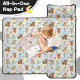 thumbnail image 4 of Highland Cow and Butterfly Print Teens Toddler Nap Mat with Pillow, Sleeping Mat Bag for Preschool Daycare 51"x22", 4 of 6