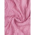 thumbnail image 5 of INSPIRE CHIC Women's Sheer Textured Crop Bolero Shrug Lightweight Long Sleeve Open Front Cardigan Pink S, 5 of 6