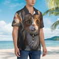 thumbnail image 5 of Daiia Wide Eyed Cartoon Cats Hawaiian Shirt for Men Gentle Cotton Regular Short Sleeve Casual-3X-Large, 5 of 9