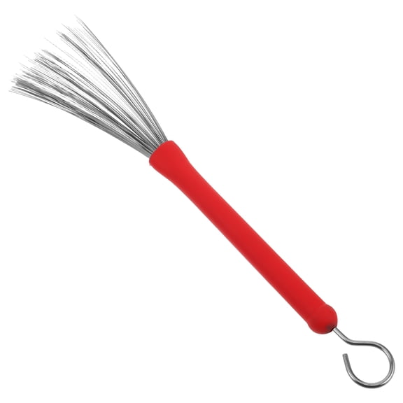 NICEXMAS Retractable Steel Wire Drum Brush Stick with Comfortable Grip for Jazz Drumming