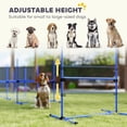 thumbnail image 3 of Adjustable Dog Agility Jump Set - 6 Bars, Blue | Pet Training Kit for Obedience & Dexterity | Portable Exercise Equipment for Backyard & Indoor Use, 3 of 7