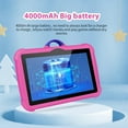 thumbnail image 4 of Kchsji 7-Inch Android WIFI Bluetooth Tablet Computer Educational Games Learning Apps Portable Kids Tablet with Front Rear Camera Long Battery Life for Travel Home School Study Entertainment Use, 4 of 5