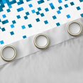thumbnail image 4 of Manfei Geometric Plaid Grid Black Out Curtains,Modern Pixel Geometric Curtains Pack of 2 (42x63 Each),Blue White Bedroom Curtains For Children,Microfiber Bedroom Decor, 4 of 6
