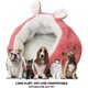 thumbnail image 3 of Cama para Gatos/Perros Sofá para Gatos con Sueño Profundo para Mascotas Suaves y Cómodas en Invierno MZ127 50 * 50 * 35 CM, Rosa, 3 of 5