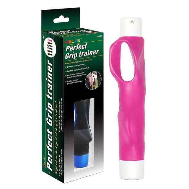 Sports Gol F Grip Trainer Attachment for Improving Hand Positioning—Portable Aluminum Accessory for Indoor and Outdoor Practice