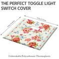 thumbnail image 3 of Combination Toggle Switch/Pioneer Floral Outlet Wall Plate,1 Toggle 1 Blank 4.5" x 4.6” Light Switch Cover, Polycarbonate Thermoplastic,Home Decor for Kitchen Living Room Bedroom Decorate, 3 of 6