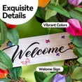 thumbnail image 2 of Artificial Spring Summer Front Door Wreath with Hello Sign, 24 Inch Pink Rose and Peony Floral Wreath with Greenery for Indoor Outdoor Farmhouse Home Decor, 1 Pack Pink, 2 of 8
