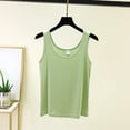 thumbnail image 5 of YHAJDS Womens Sleepwear Solid Sleeveless Crew Neck Loose Thin Soft Summer Pajama Shirts, 5 of 9