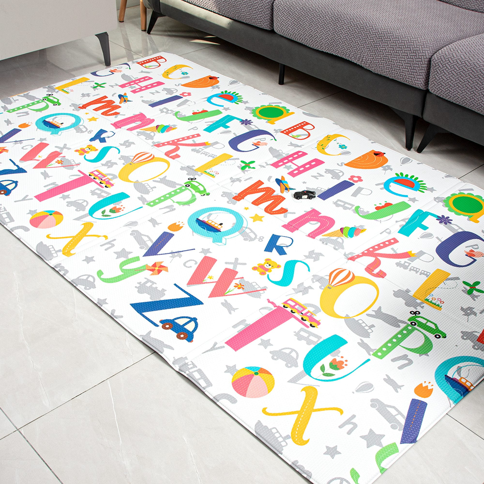 Ray Star Baby Play Mat 55''x90.5''x0.39'' Toddler Climbing Mats Indoor Activity Mat Foldable Climbing Mat Kids&nbsp;Play&nbsp;Mat