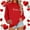 Red, variant on Itsame Women Long Sleeve T-Shirts Valentine's Sweatshirt Loose Crew Neck Tops Red Size M