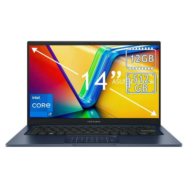 Laptop Asus Vivobook X1404VA Core i7 12GB 512GB 14" Azul