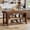 Dark Brown, variant on Fnova 55" 3-Tier Solid Wood Kitchen Island with Storage Shelf, Farmhouse Wooden Stationary Island Table with Large Worktop for Kitchen, Dining Room, Brown