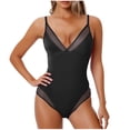 thumbnail image 1 of baikeli Tummy Control One Piece Swimsuit for Women Tummy Control Full Coverage Bathing Suits Ruched Swimwear Beachwear Black,S, 1 of 4